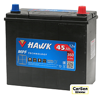 Автомобильный аккумулятор Hawk Asia 45 JR+ (45 А·ч)