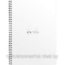 Блокнот "Rhodia", А4+, 160 страниц, в линейку, белый