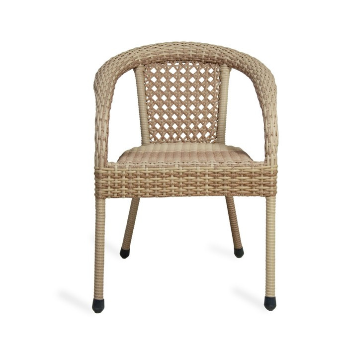 Кресло садовое из искусственного ротанга 60х70х80см коричневое - фото 4 - id-p225408626