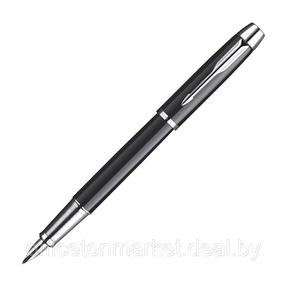 Набор ручек Parker "IM Black CT": шариковая автоматическая + перьевая, черный, серебристый - фото 2 - id-p225408152