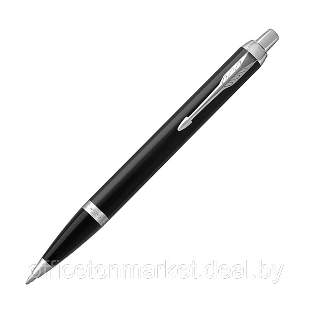 Набор ручек Parker "IM Black CT": шариковая автоматическая + перьевая, черный, серебристый - фото 3 - id-p225408152