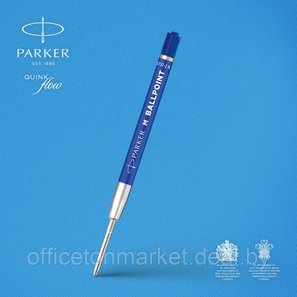 Стержень шариковый "Parker CW216654", M (средний), 1 мм, 2 шт., синий - фото 3 - id-p225408153