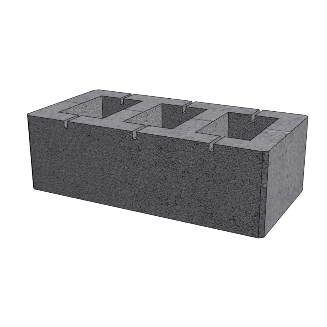Блок трубный трехканальный БД-3 бетонный - фото 1 - id-p225408915