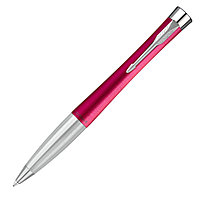 Ручка шариковая автоматическая Parker "Urban Core K314 Vibrant Magenta CT", 1.0 мм, пурпурный, серебристый,