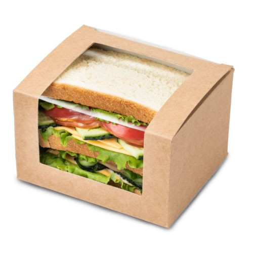 Упаковка OSQ Square Cut sandwich box (300 шт./кор.) - фото 1 - id-p225410159