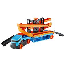 Планета Игрушек Хот вилс набор Hot Wheels Lift & Launch Hauler + 10 машинок_HJJ76, фото 2