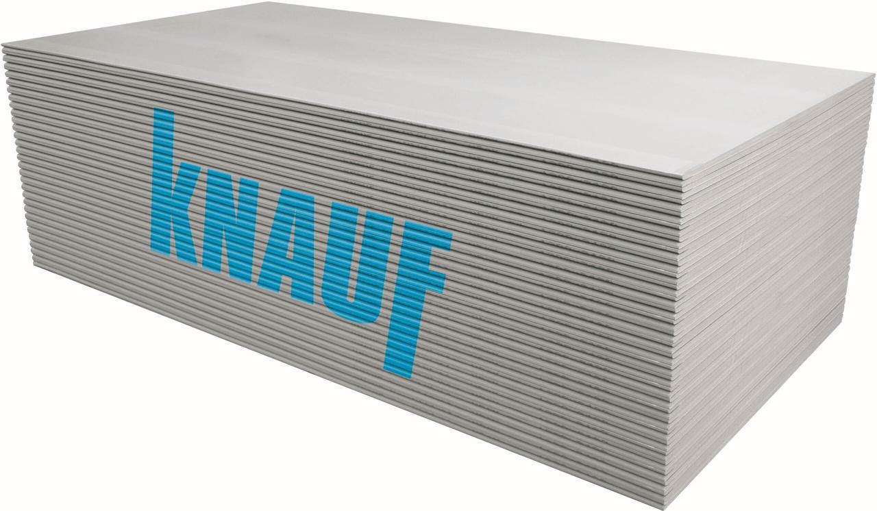 KNAUF Стеновой обычный 1,2*2,5м 12,5мм 1 лист - 3м² - фото 2 - id-p170959178