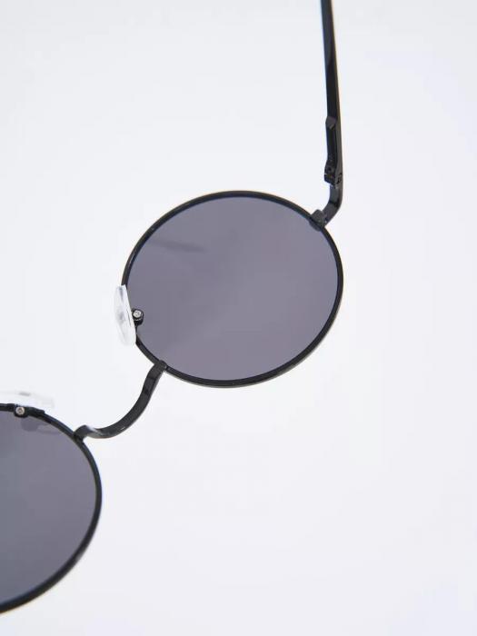 Солнцезащитные очки круглые мужские женские черные солнечные модные стильные от солнца - фото 10 - id-p225410936