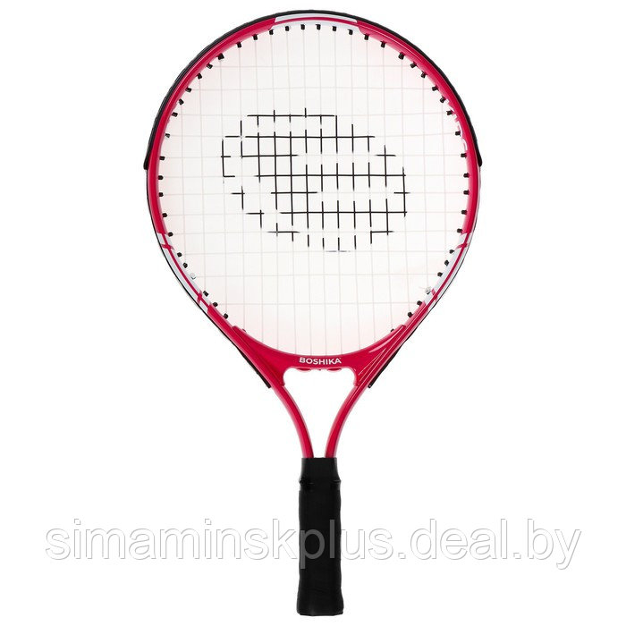 Ракетка для большого тенниса детская BOSHIKA KIDS, алюминий, 17'', цвет розовый - фото 2 - id-p225411567