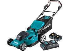 Газонокосилка аккумуляторная MAKITA DLM480CT2 (36.0 В, 2 акк., 5.0 А/ч, Li-Ion, шир. 480 мм, выс. 20-100 мм,