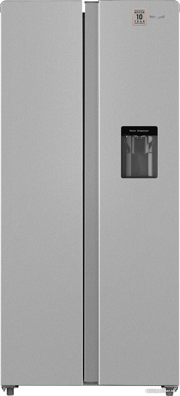 Холодильник side by side Weissgauff WSBS 600 X NoFrost Inverter Water Dispenser - фото 1 - id-p225412901