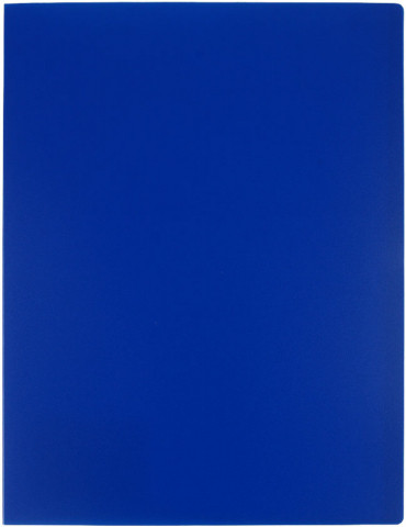 Папка пластиковая на 10 файлов «Стамм» толщина пластика 0,5 мм, синяя - фото 2 - id-p225412801