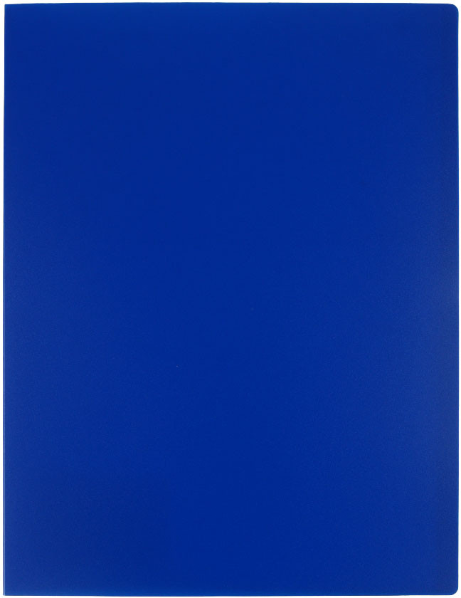 Папка пластиковая на 10 файлов «Стамм» толщина пластика 0,5 мм, синяя - фото 3 - id-p225412801