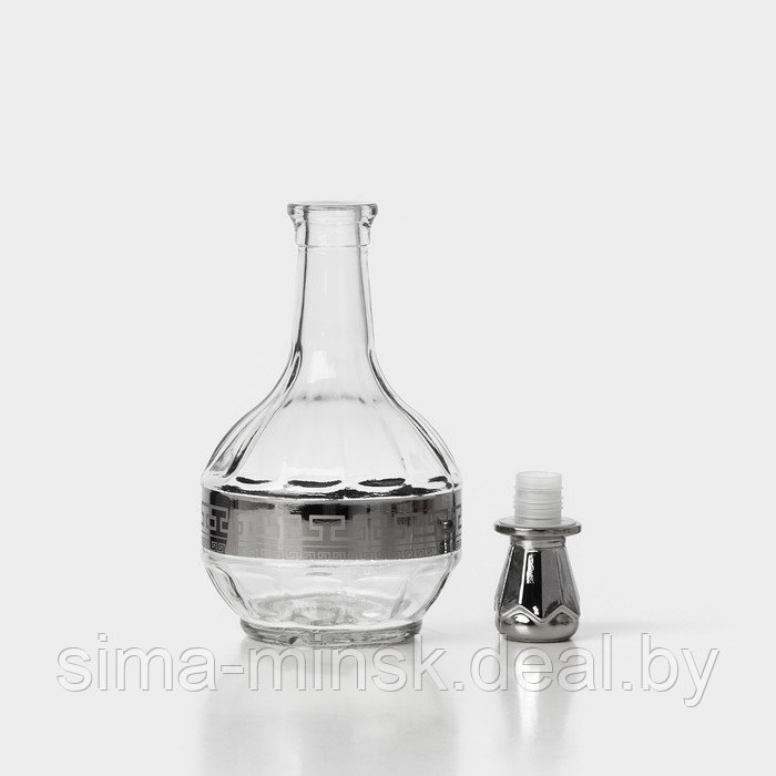 Набор питьевой "Неро"(графин 500мл, стопка 50мл 6шт)с гравировкой и напылением,цвет серебро - фото 3 - id-p225413904