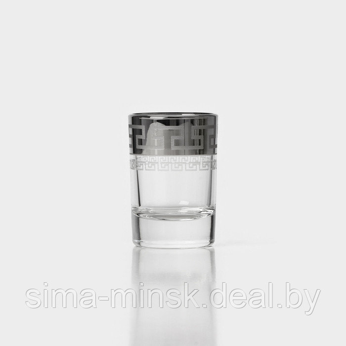Набор питьевой "Неро"(графин 500мл, стопка 50мл 6шт)с гравировкой и напылением,цвет серебро - фото 6 - id-p225413904