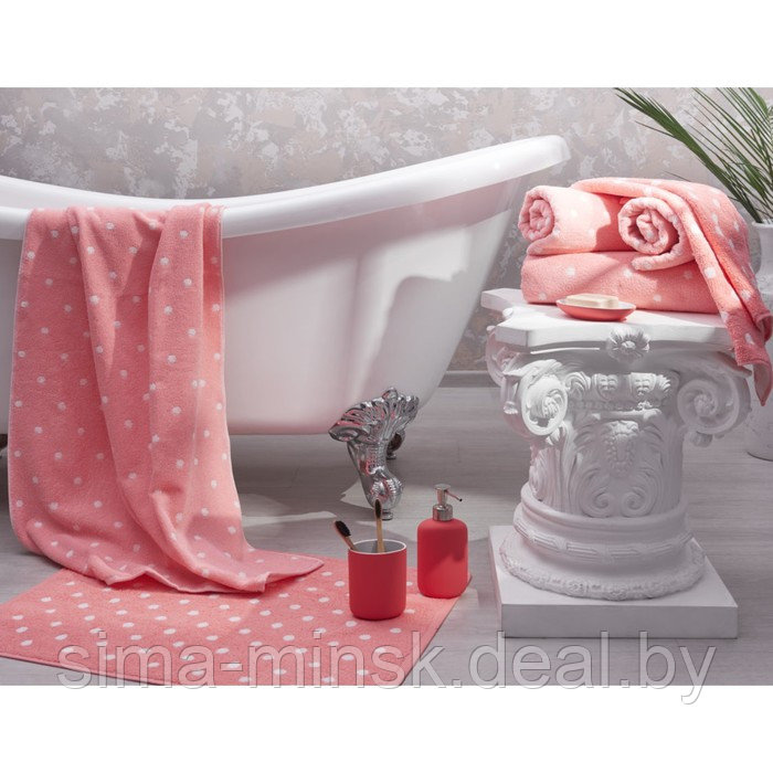 Полотенце махровое Doris pink, размер 70х130 см, цвет розовый - фото 2 - id-p225414053