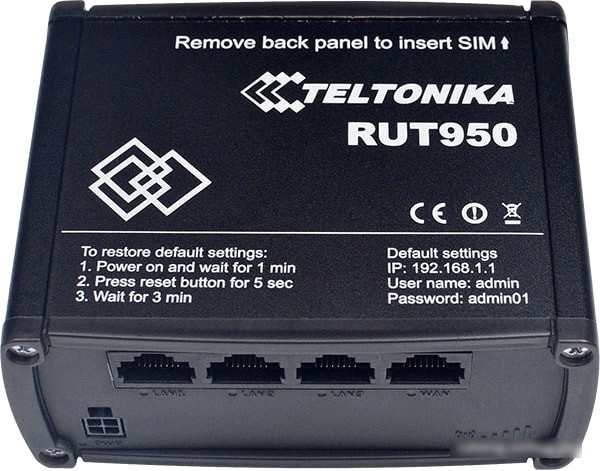 Беспроводной маршрутизатор Teltonika RUT950 - фото 2 - id-p225413939