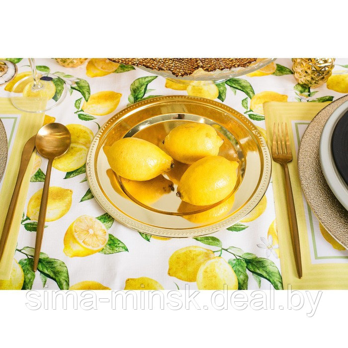 Скатерть "Этель" Лимоны 220х147 см, 100% хл, репс 190 гр/м2 - фото 10 - id-p225414272