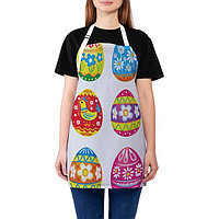 Фартук кухонный «Раскраска пасхальных яиц», универсальный размер