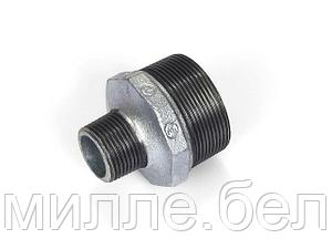 Ниппель ред. 1 1/2" х 1 1/4" нар.-нар. оцинкованн., AV Engineering