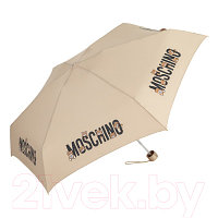 Зонт складной Moschino 8432-SuperminiD Bear In The Tube Dark Beige