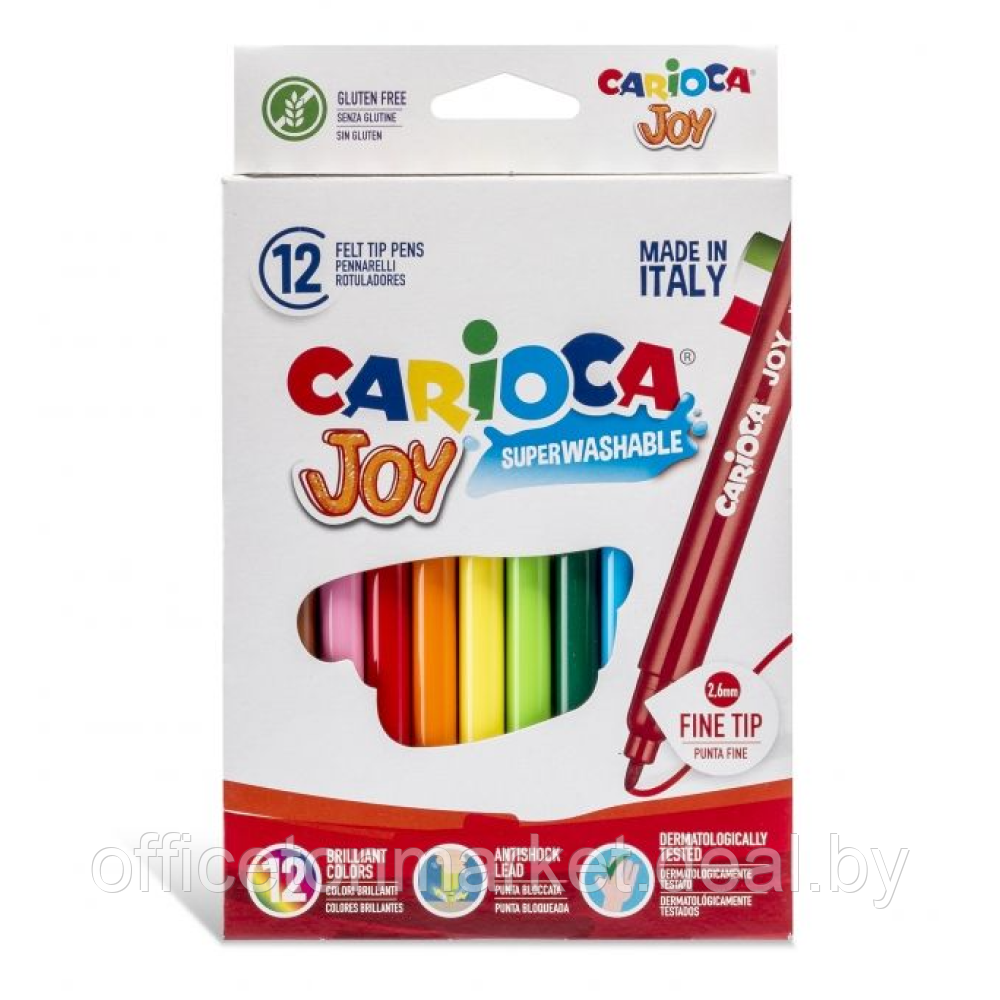 Фломастеры "Carioca Joy", 12 шт - фото 1 - id-p185136095