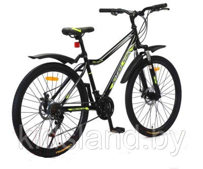 Велосипед DELTA Street 27.5 (р16, черный/зеленый, 2024) - фото 3 - id-p225423702