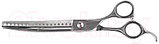 Ножницы для стрижки животных GRODO Изогнутые шанкеры с большим черным винтом, 7 18T / 20A018, фото 3