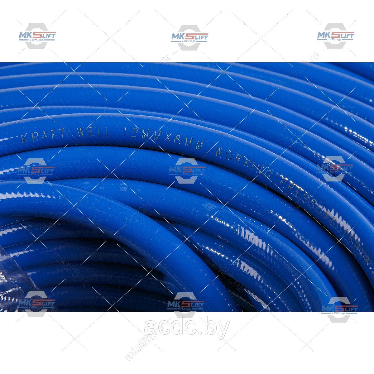 Шланг воздушный гибридный PVC D8х12 мм, 100 м KraftWell арт. KRW-HS0812HPVC - фото 2 - id-p225425797