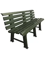 Пластиковая скамейка БИМАпласт (тёмно-зелёная)