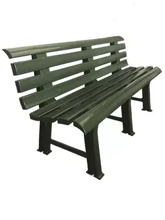 Пластиковая скамейка БИМАпласт (тёмно-зелёная) - фото 1 - id-p225425815