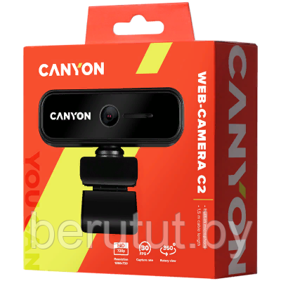 Вебкамера Canyon HD 720p C2 (CNE-HWC2) - фото 3 - id-p225426211