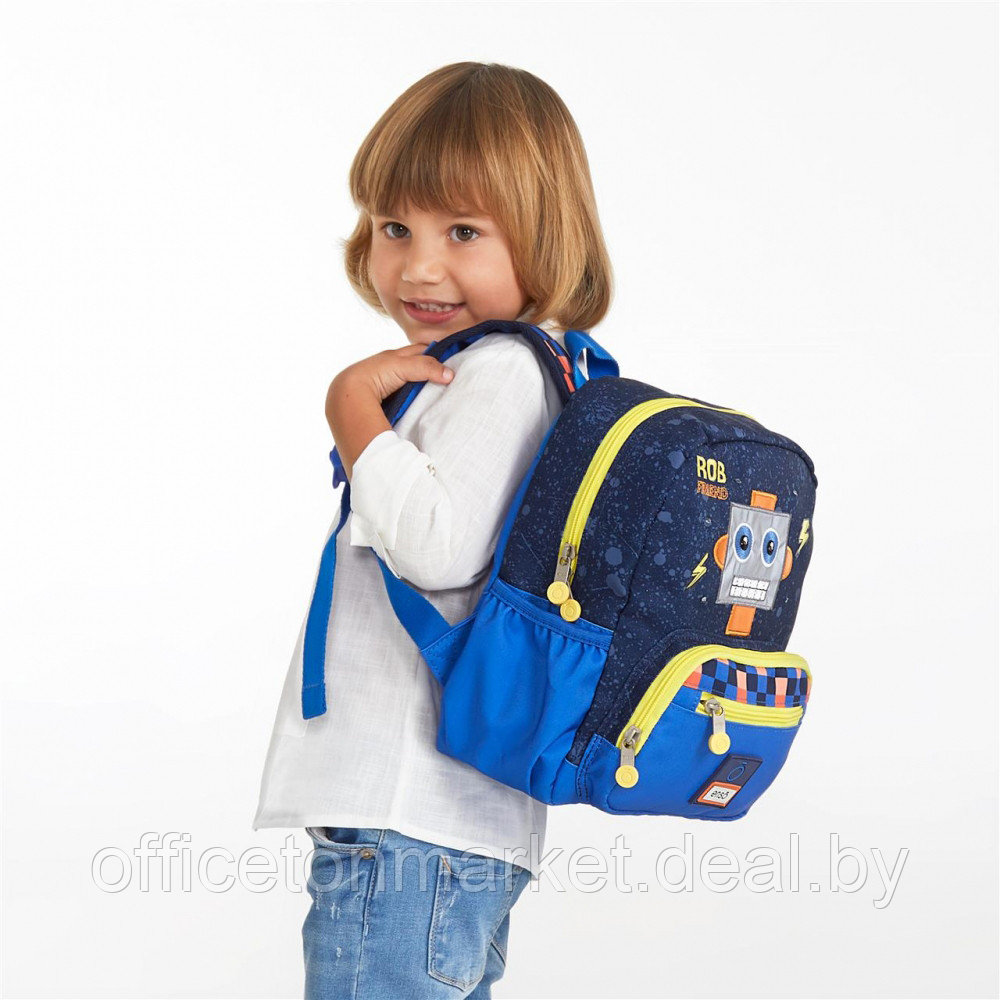 Рюкзак школьный Enso "Rob friend", темно-синий - фото 2 - id-p225426176