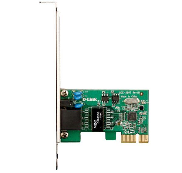 Адаптер сетевой D-Link DGE-560T. Сетевой адаптер Gigabit Ethernet для шины PCI Express - фото 3 - id-p219345982