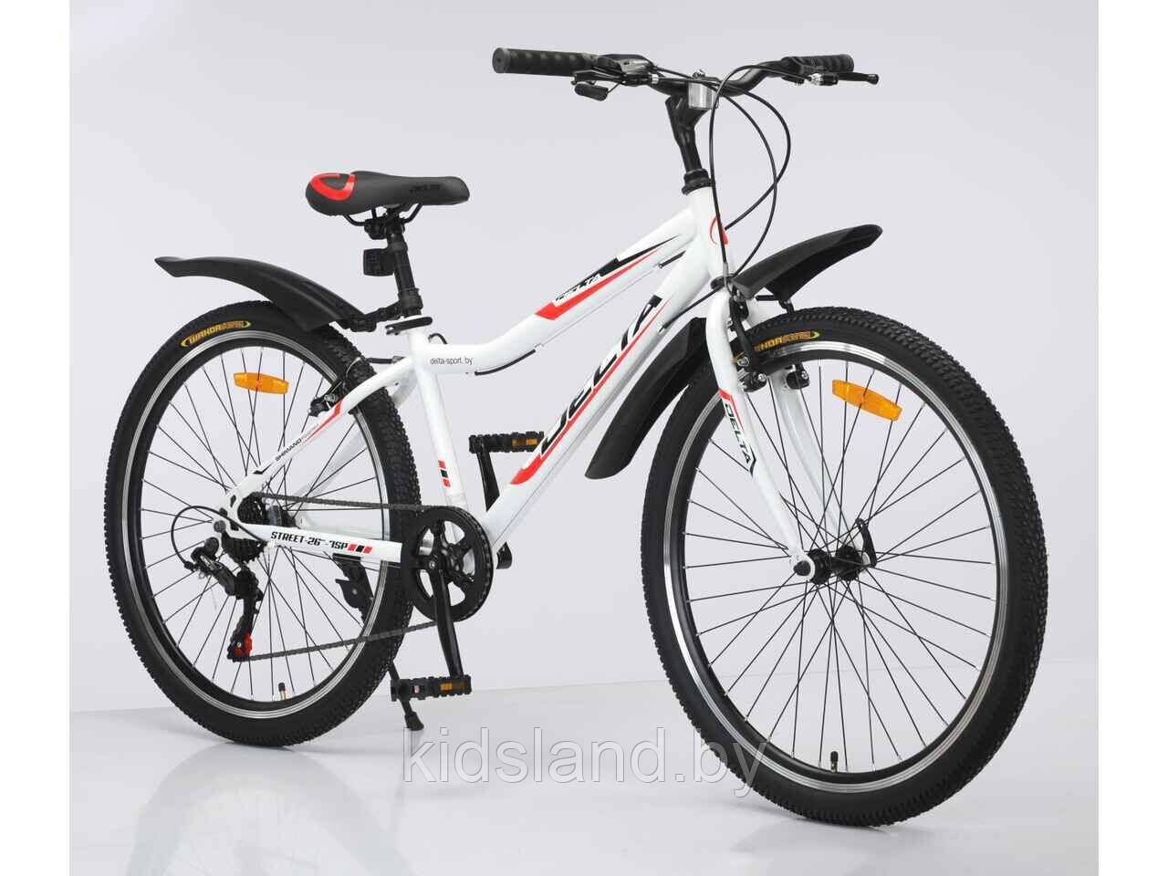 Велосипед DELTA Street 26 (р14, белый, 2024) - фото 2 - id-p225426208