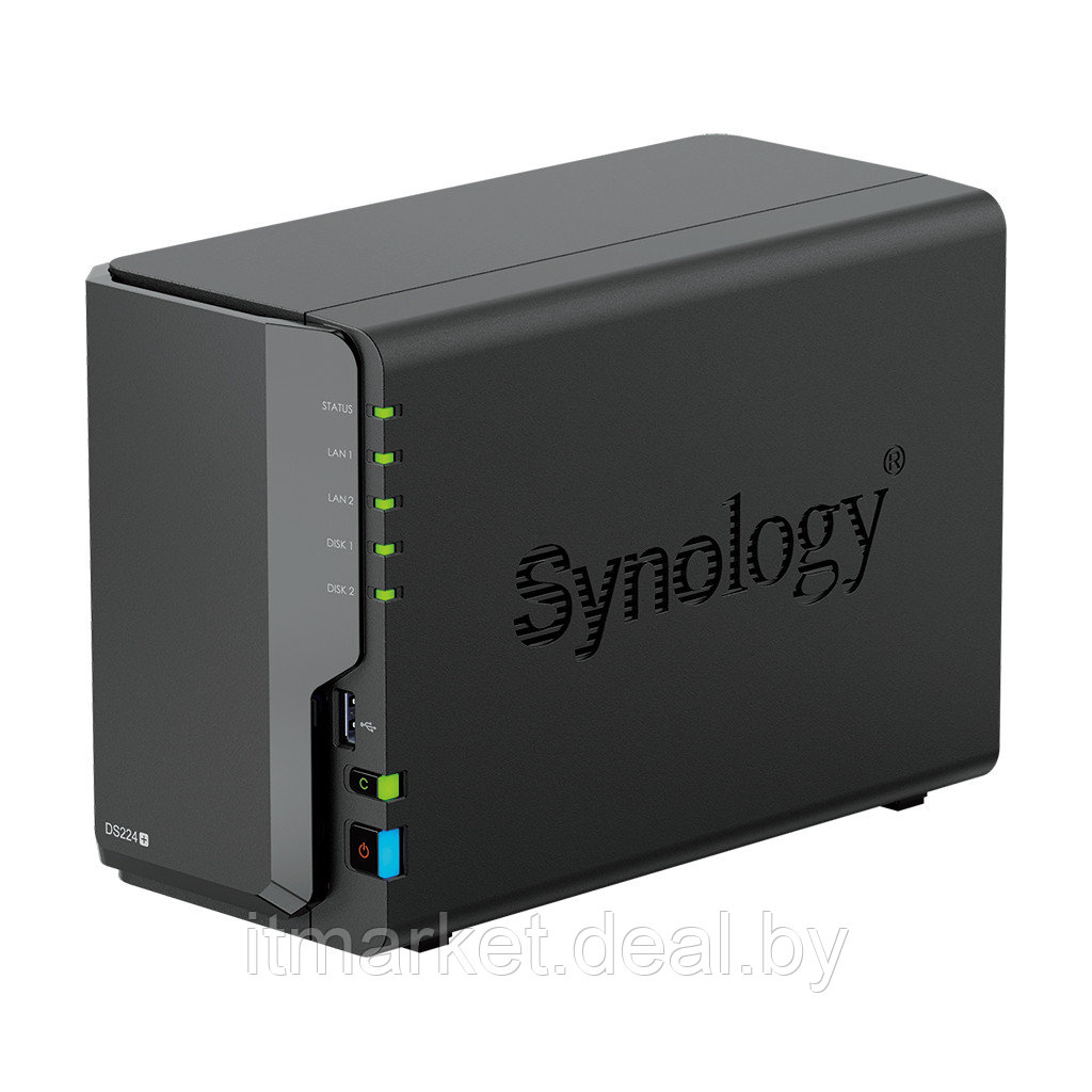 Сетевой накопитель Synology DiskStation DS224+ - фото 2 - id-p225426228