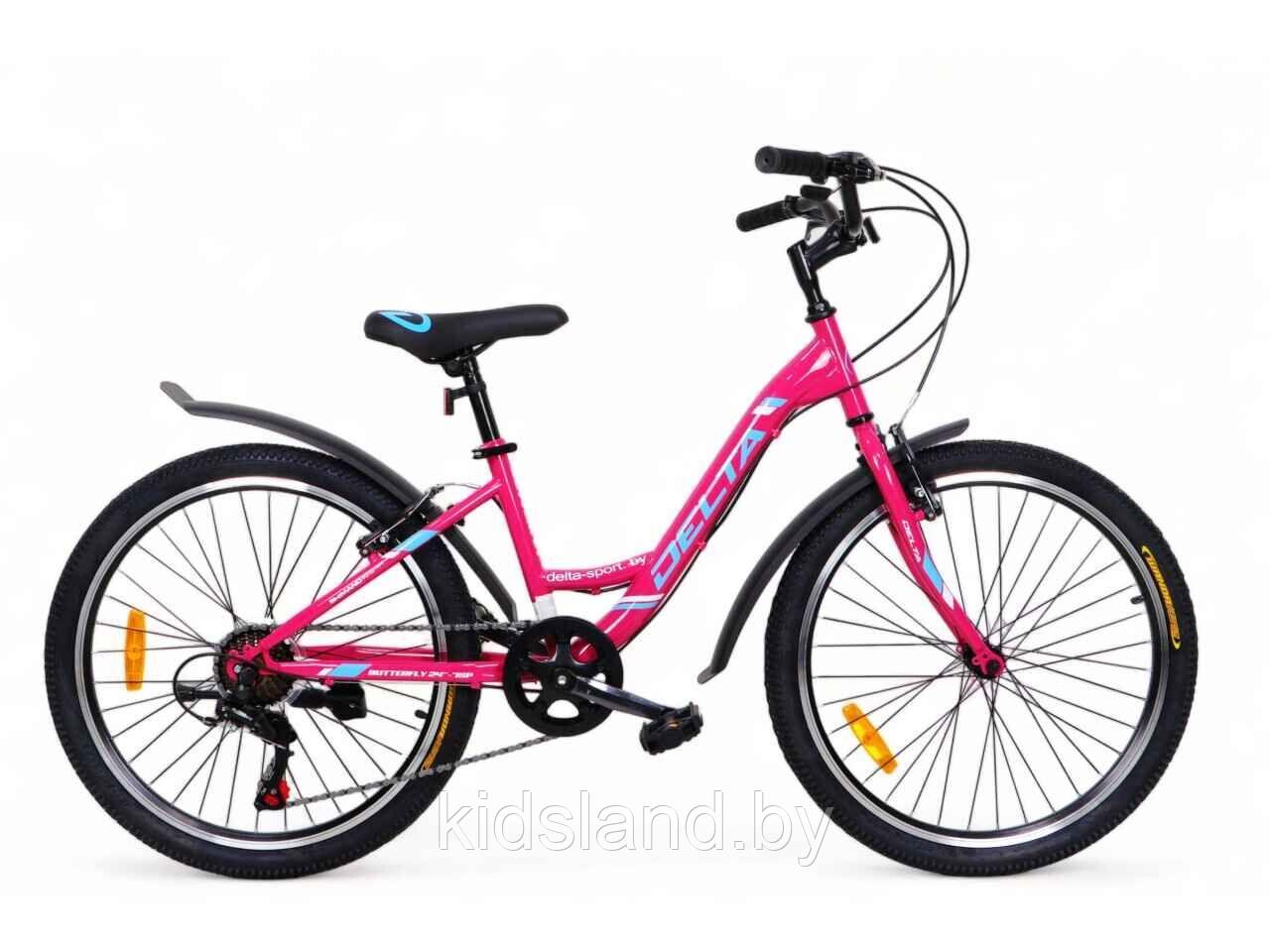 Велосипед DELTA Butterfly 24 для подростков (13, розовый, 2024) - фото 1 - id-p225427210