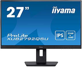 Монитор Iiyama 27" XUB2792QSU-B5 черный IPS LED 5ms 16:9 DVI HDMI M/M матовая HAS Piv 1000:1 350cd 178гр/178гр