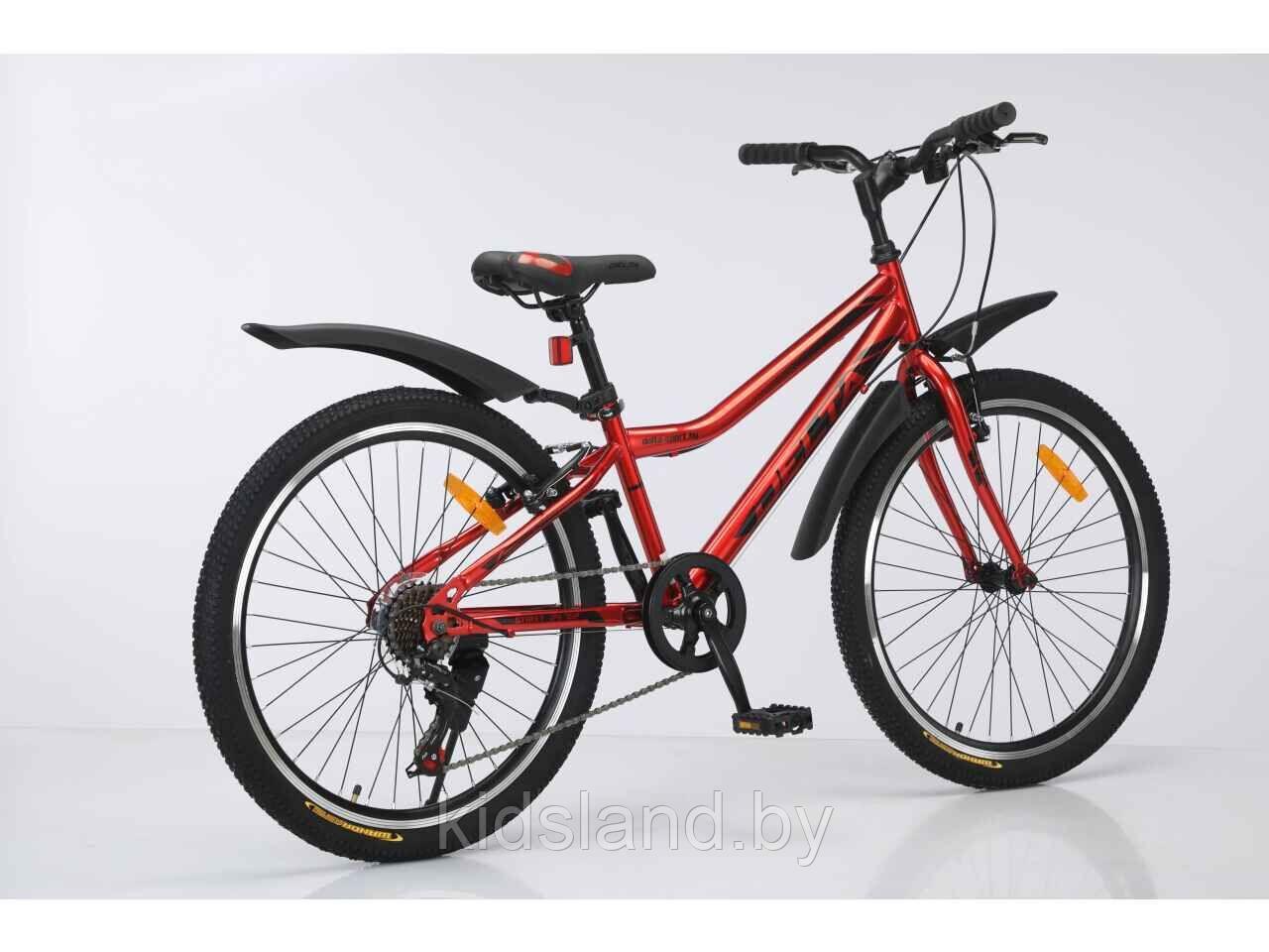 Велосипед DELTA Street 24 ( р 12, бордовый, 2024) - фото 2 - id-p225427288