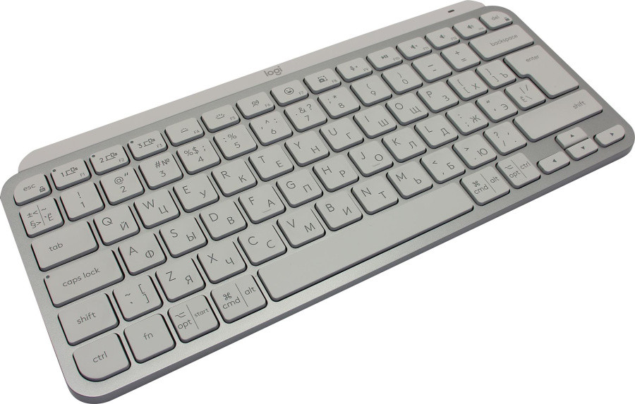 Клавиатура Logitech MX Keys Mini 920-010502 серебристый/белый USB беспроводная BT/Radio LED - фото 1 - id-p225427120