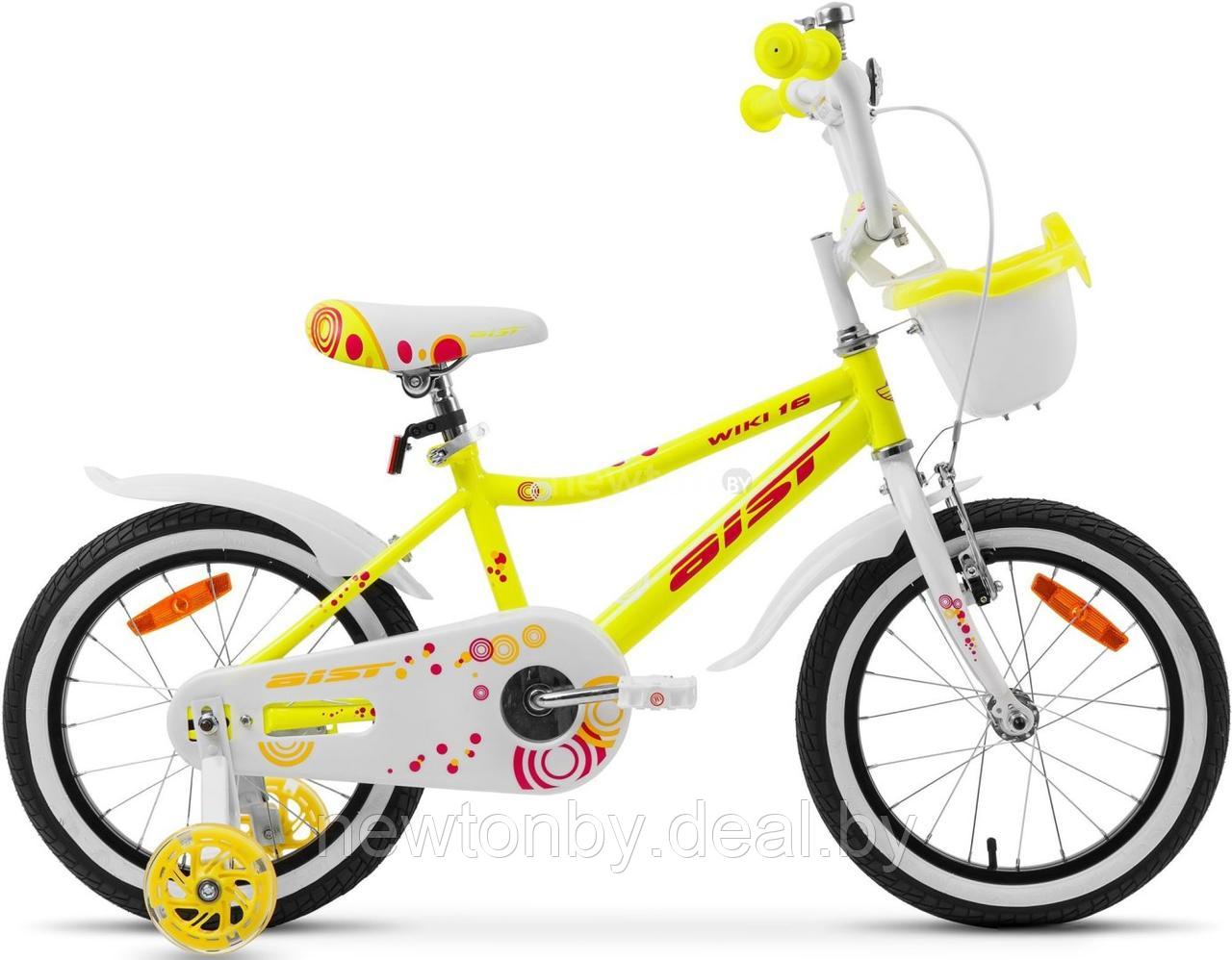 Детский велосипед AIST Wiki 16 2023 (желтый) - фото 1 - id-p225427348