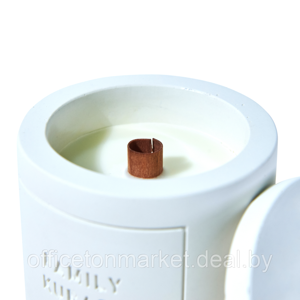 Свеча декоративная со спичками "Family Kurash Home Круг", ароматизированная, белый - фото 8 - id-p225426109