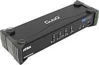 Переключатель, электрон., KVM+Audio+USB 2.0, 1 user USB+DVI 4 cpu USB+DVI, со шнурами USB 4х1.8м., 2560x1600