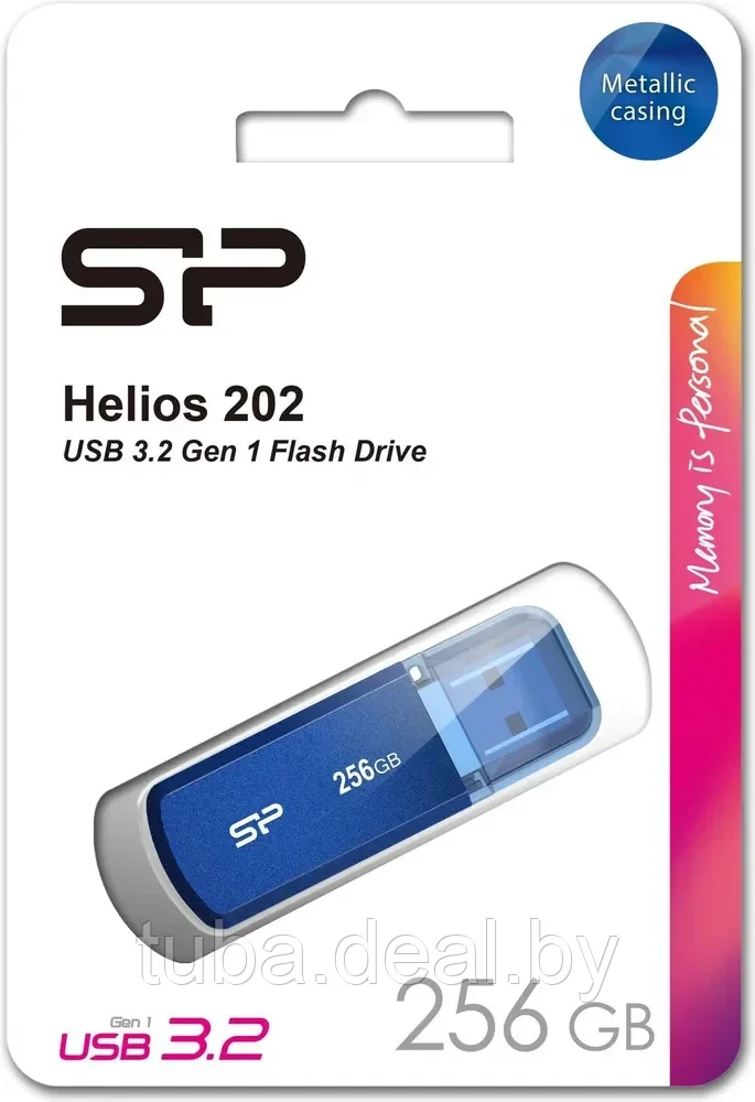 USB флеш - накопитель SILICON POWER Helios - 202, 256GB, SuperSpeed USB 3.2 Gen 1 - фото 1 - id-p225427442