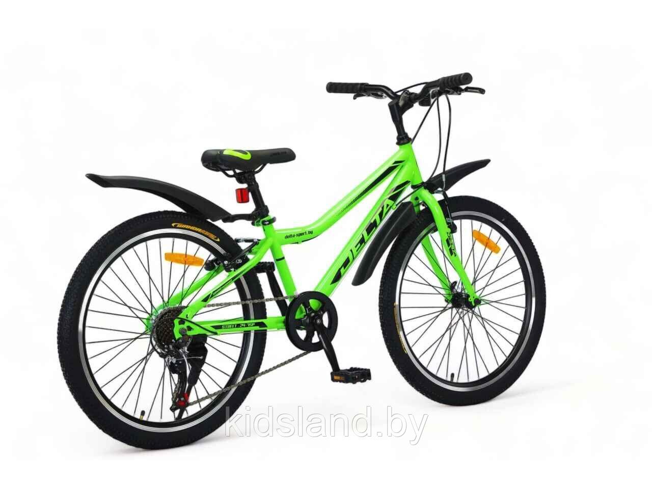 Велосипед DELTA Street 24 ( р 12, зелёный, 2024) - фото 2 - id-p225427387