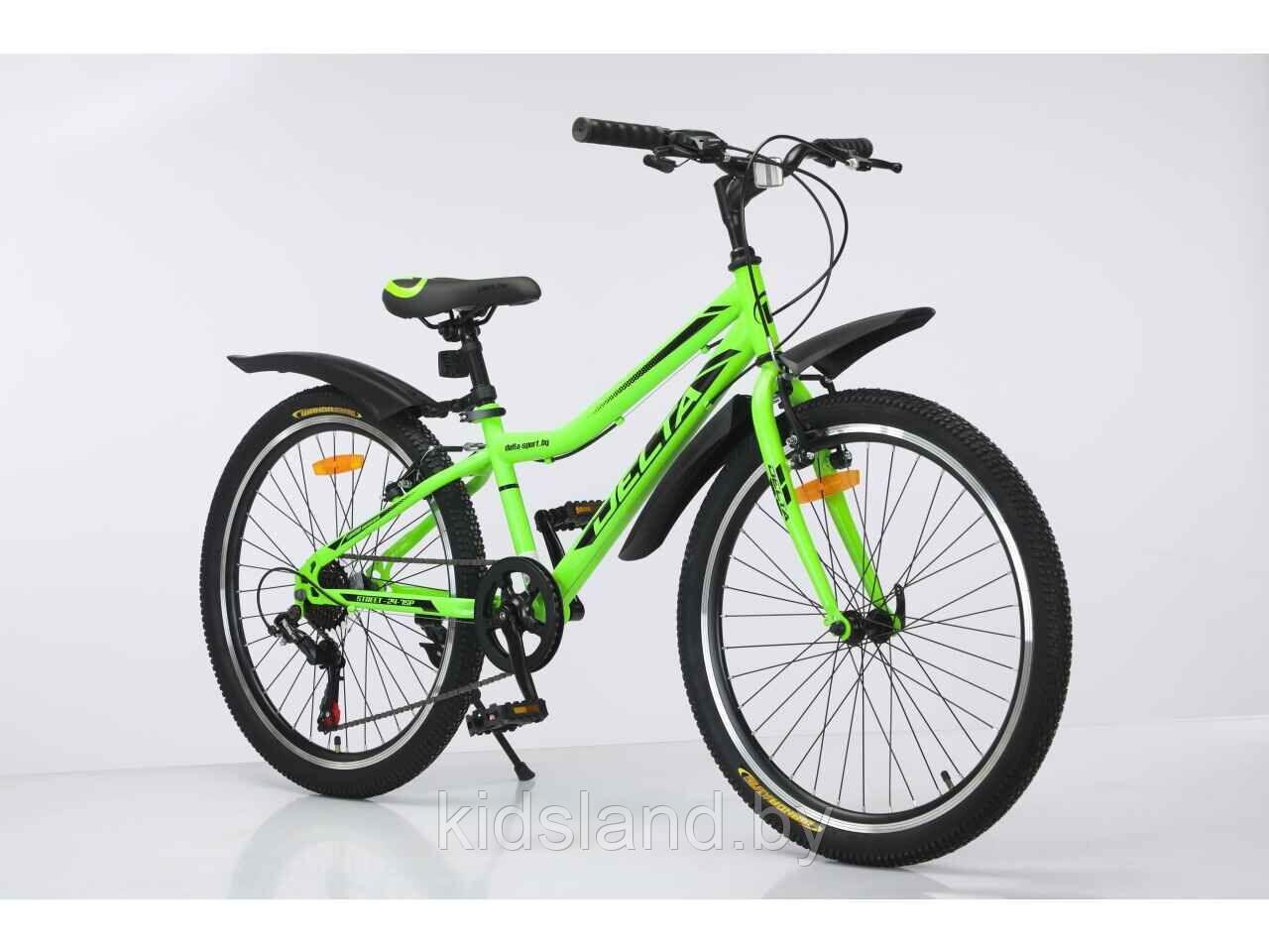 Велосипед DELTA Street 24 ( р 12, зелёный, 2024) - фото 3 - id-p225427387