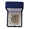 Футляр для одной монеты размером 40,00 мм. х 40,00 мм, синий с покрытием из ткани, фото 3