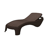 Шезлонг KETER Atlantic sun lounger, коричневый