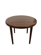 Пластиковый круглый стол БИМАпласт (коричневый)