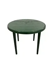 Пластиковый круглый стол БИМАпласт (зеленый)